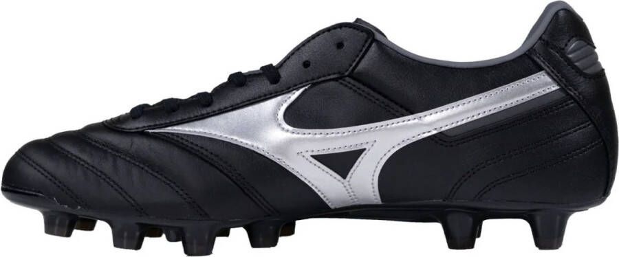 Mizuno Morelia II Pro Voetbalschoenen (FG) Zwart Zilver