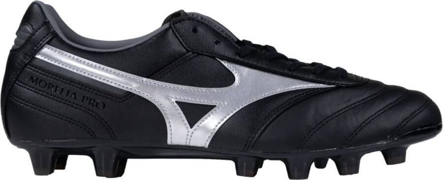 Mizuno Morelia II Pro Voetbalschoenen (FG) Zwart Zilver