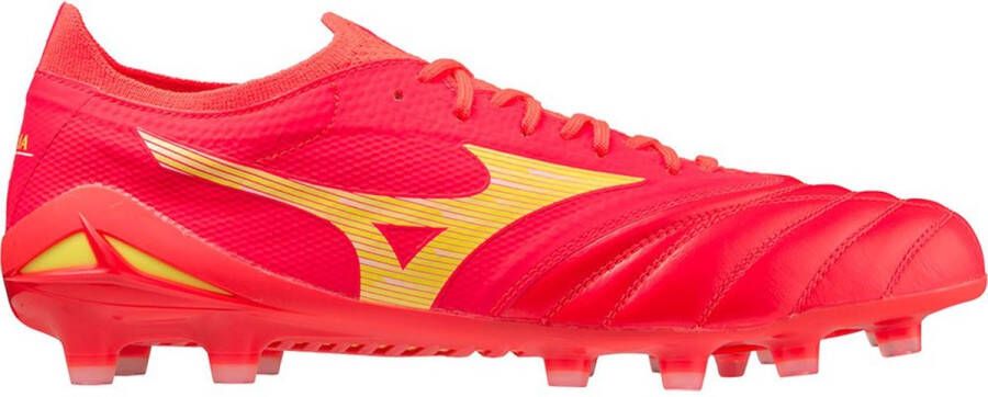 Mizuno Morelia Neo IV Beta Elite Gras Voetbalschoenen (FG) Rood Geel