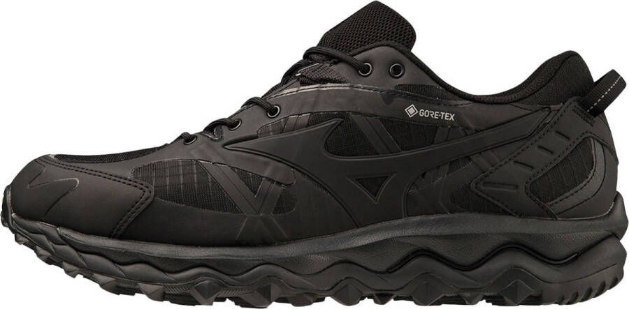 Mizuno Zwarte lage sneakers met rubberen details Black Heren