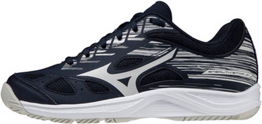 Mizuno Stealth Star kinderen Sportschoenen Volleybal Indoor wit blauw