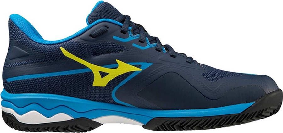 Mizuno Tennisschoen Wave Exceed Light 2 CC Heren Blauw Geel