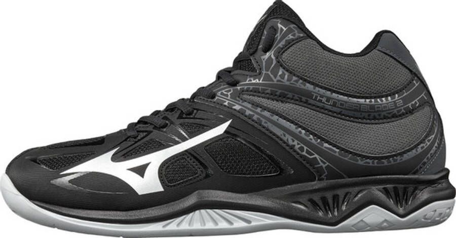 Mizuno Thunder Blade 2 Mid Sportschoenen zwart grijs