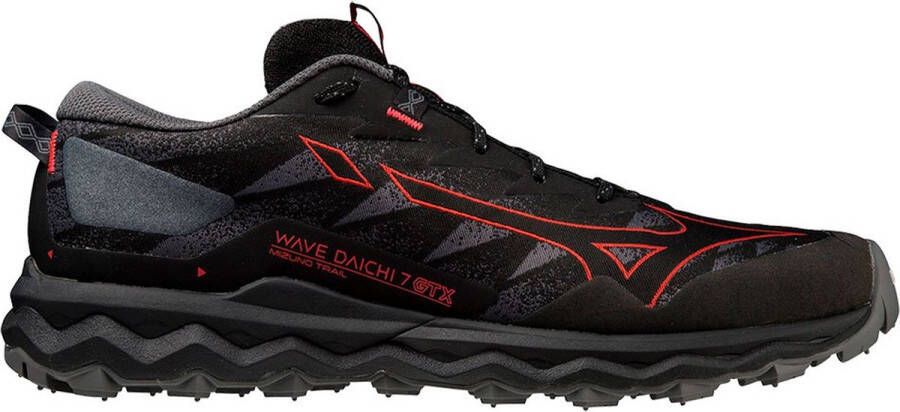 Mizuno Wave Daichi 7 Goretex Trailrunningschoenen Black Bittersweet Irongate Heren