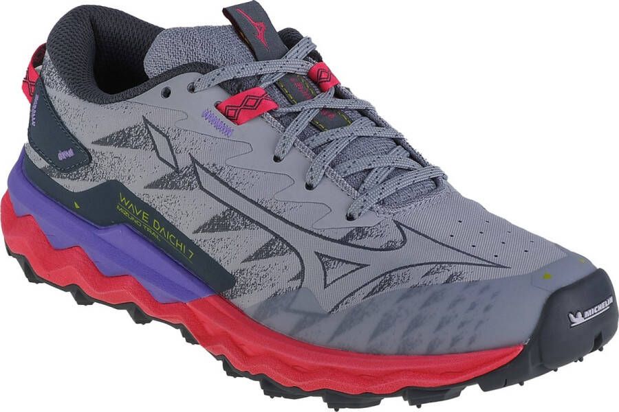 Mizuno Wave Daichi 7 J1GK227142 Vrouwen Grijs Hardloopschoenen