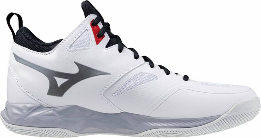 Mizuno WAVE Dimension MID Volleybalschoenen Heren V1GA224596 White Salsa Black