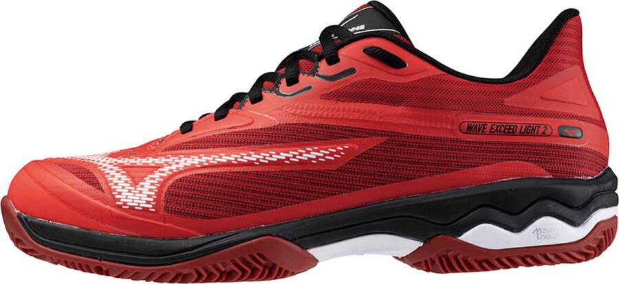 Mizuno WAVE EXCEED LIGHT 2 CC tennisschoenen heren 61G rood