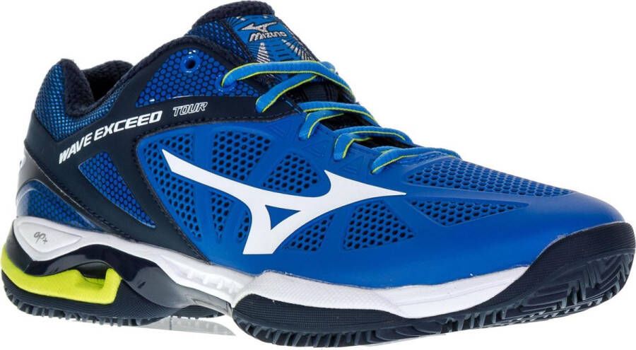 Mizuno Wave Exceed Tour CC Tennisschoenen Mannen blauw wit