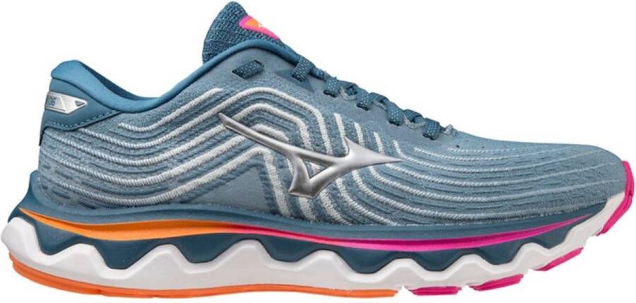 Mizuno Wave Horizon 6 Hardloopschoenen Blauw Dames