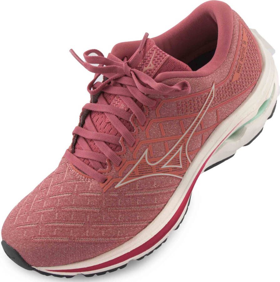 Mizuno Wave Inspire 18 Dames Sportschoenen Hardlopen Weg roze