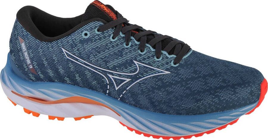 Mizuno Wave Inspire 19 J1GC234401 Mannen Blauw Hardloopschoenen