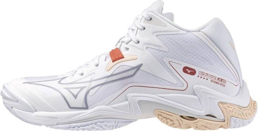 Mizuno Wave Lightning Z8 Mid Volleybalschoenen Voor Dames Wit Man