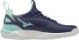 Mizuno Wave Luminous Sportschoenen Vrouwen donkerblauw lichtblauw wit - Thumbnail 1