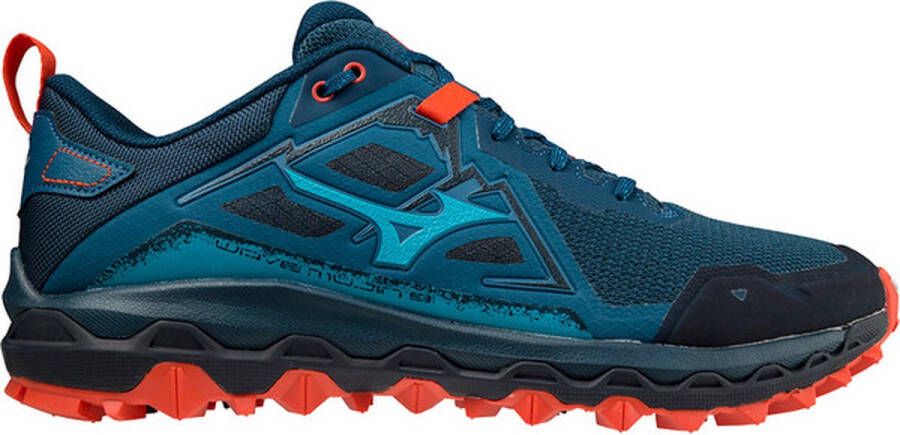 Mizuno Wave Mujin 8 Heren Sportschoenen Hardlopen Trail blauw rood