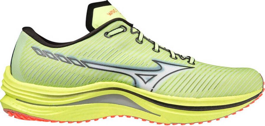 Mizuno Wave Rebellion Heren Sportschoenen Hardlopen Weg groen zilver