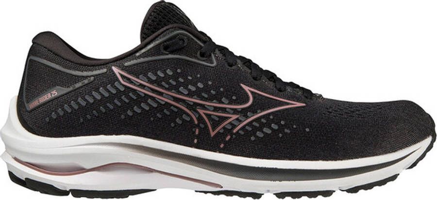 Mizuno Wave Rider 25 Dames Sportschoenen Hardlopen Weg zwart goud