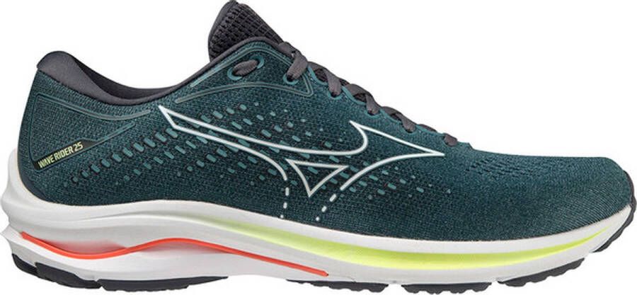 Mizuno Wave Rider 25 Heren Sportschoenen Hardlopen Weg groen wit