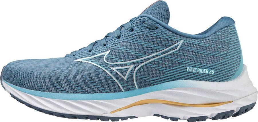 Mizuno Wave Rider 26 Dames Sportschoenen Hardlopen Weg lichtblauw wit