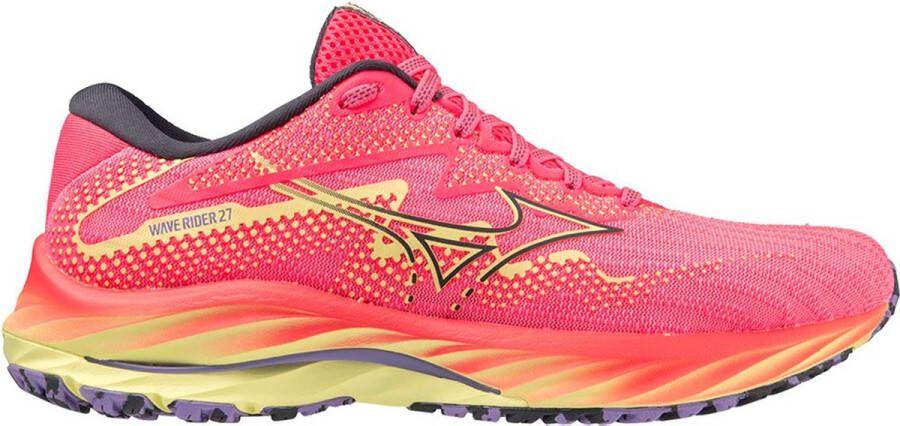 Mizuno Wave Rider 27 Hardloopschoenen Roze 1 2 Vrouw