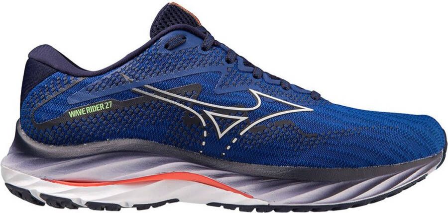 Mizuno Wave Rider 27 Hardloopschoenen Blauw 1 2 Man