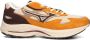 MIZUNO Lage Sneakers Heren Wave Rider B Maat: 45 Materiaal: Suède Kleur: Oranje - Thumbnail 1