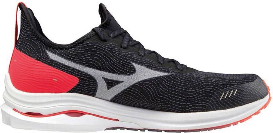 Mizuno Wave Rider Neo Sportschoenen Mannen zwart rood wit zilver