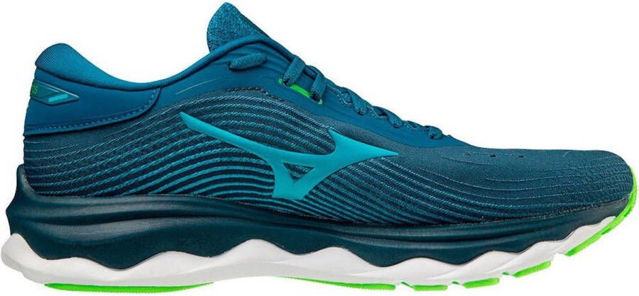 Mizuno Wave Sky 5 Hardloopschoenen Moroccan Blue Peacock GGeck Heren