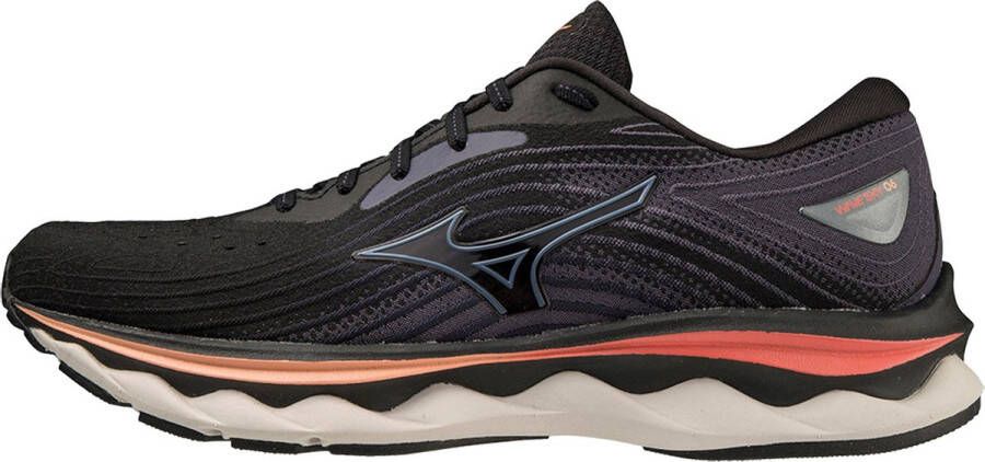 Mizuno Wave Sky 6 zwart hardloopschoenen dames (J1GD220222)