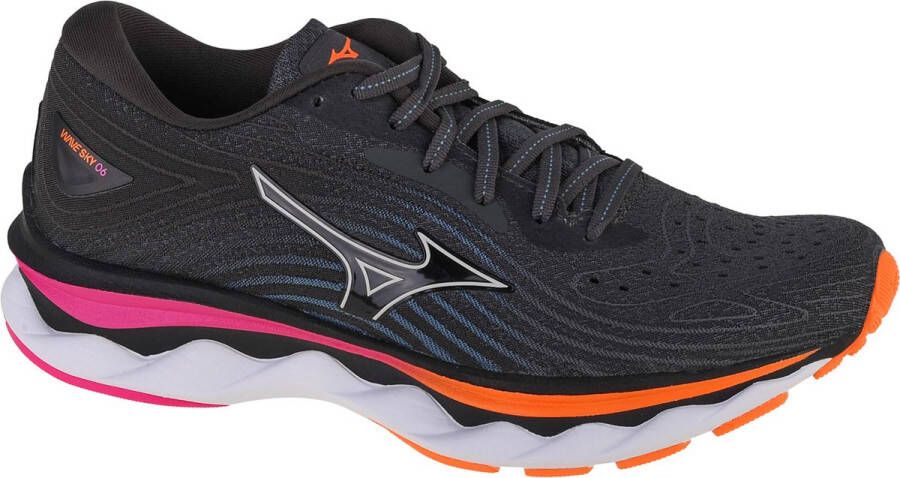 Mizuno Wave Sky 6 J1GD220271 Vrouwen Grijs Hardloopschoenen