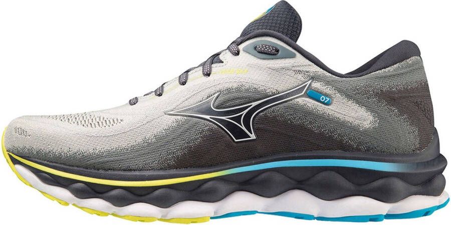 Mizuno Wave Sky 7 J1G Mannen Grijs Hardloopschoenen