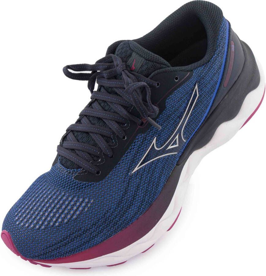 Mizuno Wave Skyrise 3 Dames Sportschoenen Hardlopen Weg blauw zilver