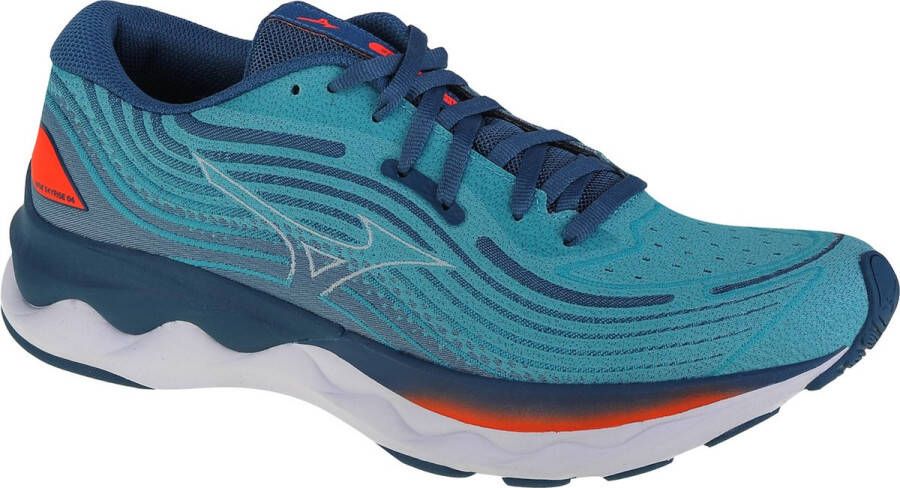 Mizuno Wave Skyrise 4 J1GC230903 Mannen Marineblauw Hardloopschoenen