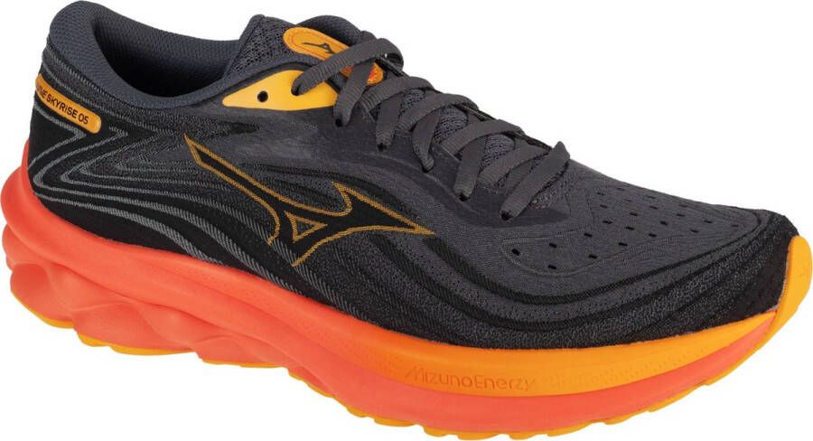 Mizuno Wave Skyrise 5 Hardloopschoenen Zwart-Oranje Black Heren