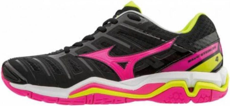 Mizuno Wave Stealth 4 Dames Zwart Roze - Foto 1