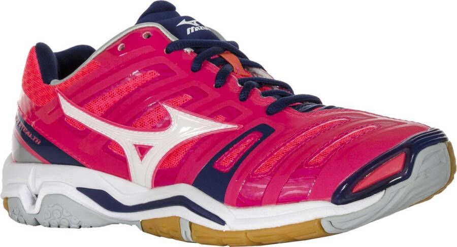 Mizuno Wave Stealth 4 Sportschoenen Unisex roze blauw - Foto 1