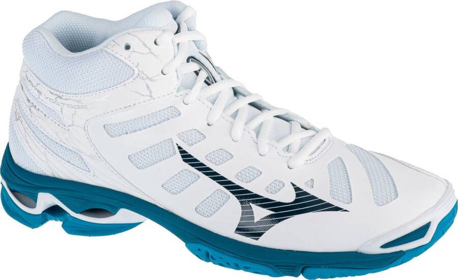 Mizuno Wave Voltage Mid V1GA216586 Mannen Wit Volleybalschoenen