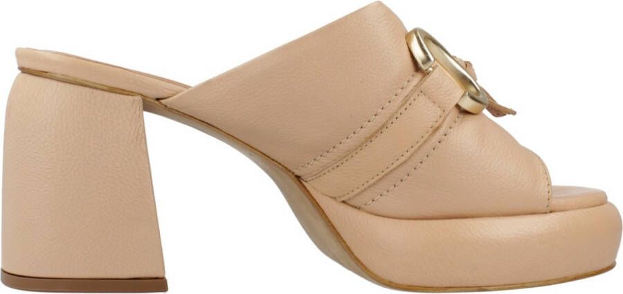 MJUS Heeled Mules Brown Dames