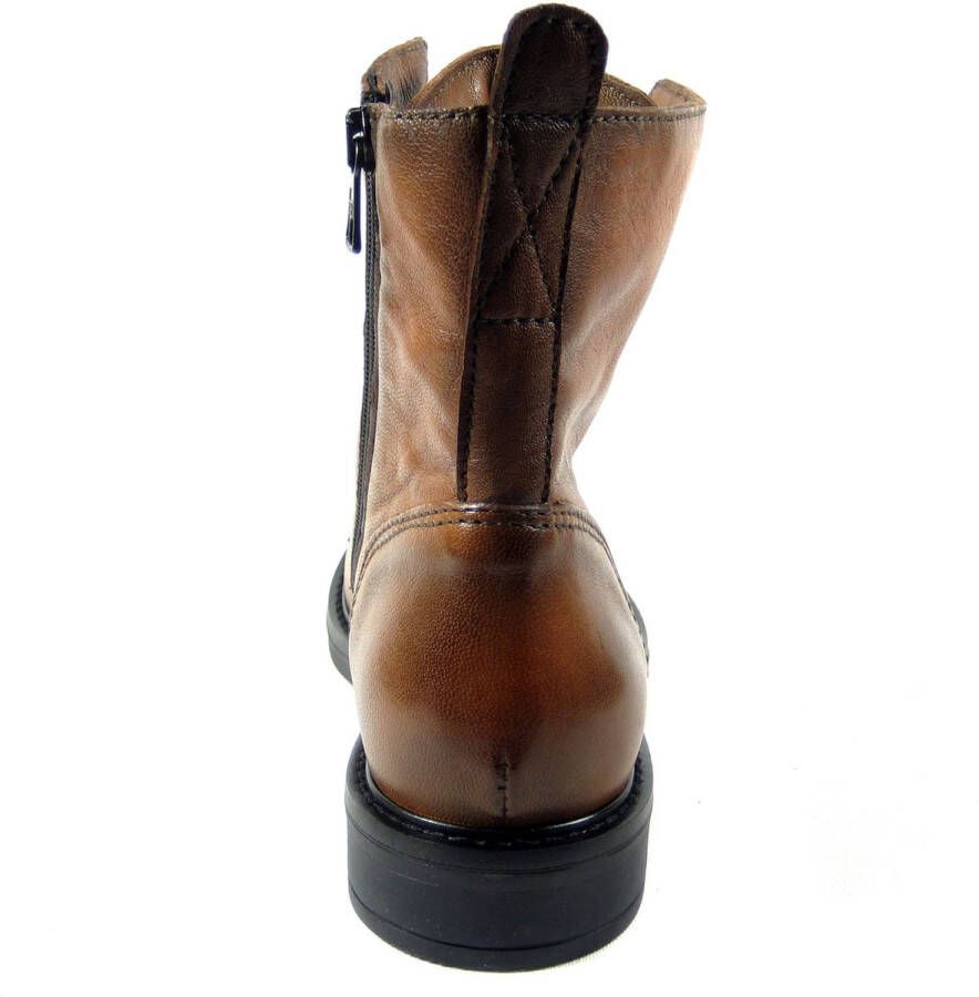 Mjus half hoge veterboot Cognac T81208