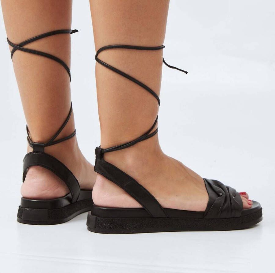 MJUS Flat Sandals Black Dames