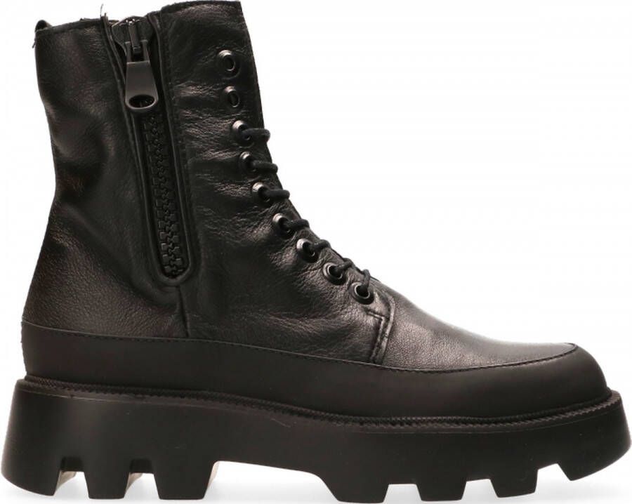 Mjus Veterschoenen Hoog Veterschoenen Hoog zwart