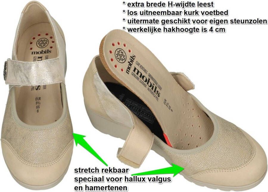 Mobils Ergonomic Mobils Ergonomi Dames beige ballerina's & mocassins