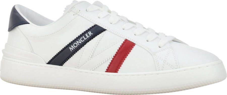 Moncler Witte Sneakers met Tricolor Accent White Heren