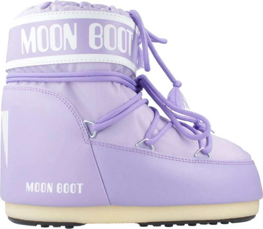 Moon boot Lage Sneeuwlaarzen Koord Veters Effen Purple Dames