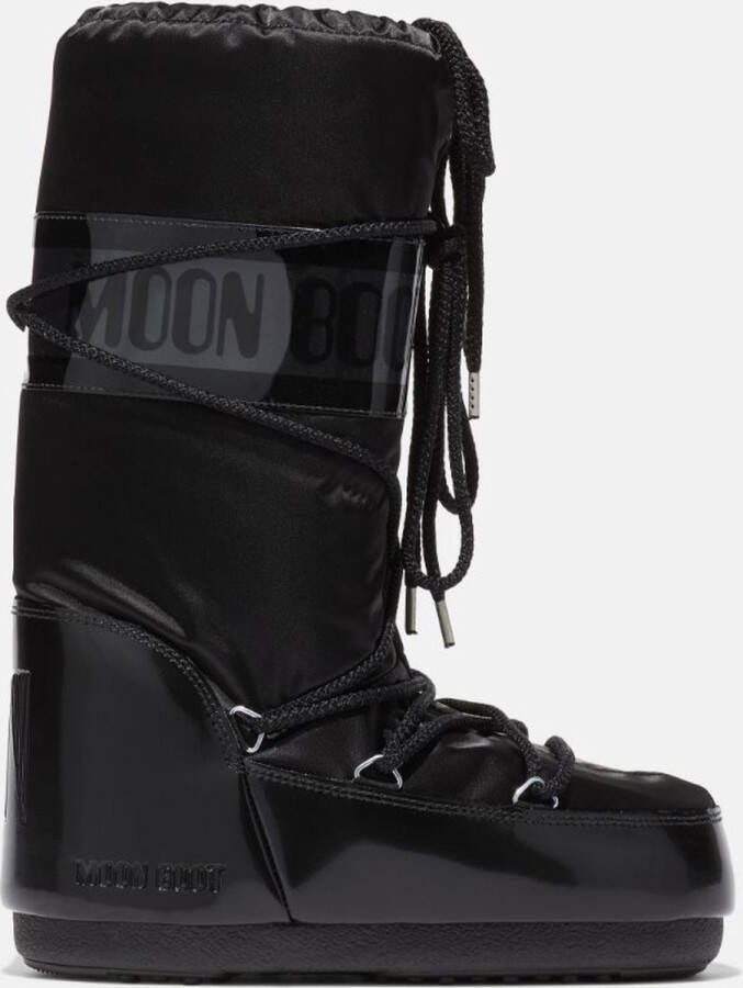 Moon Boot ICON GLANCE BLACK SATIN Thermoboots Snowboots Sneeuwlaarzen Zwart 39-41 (8059791058969)