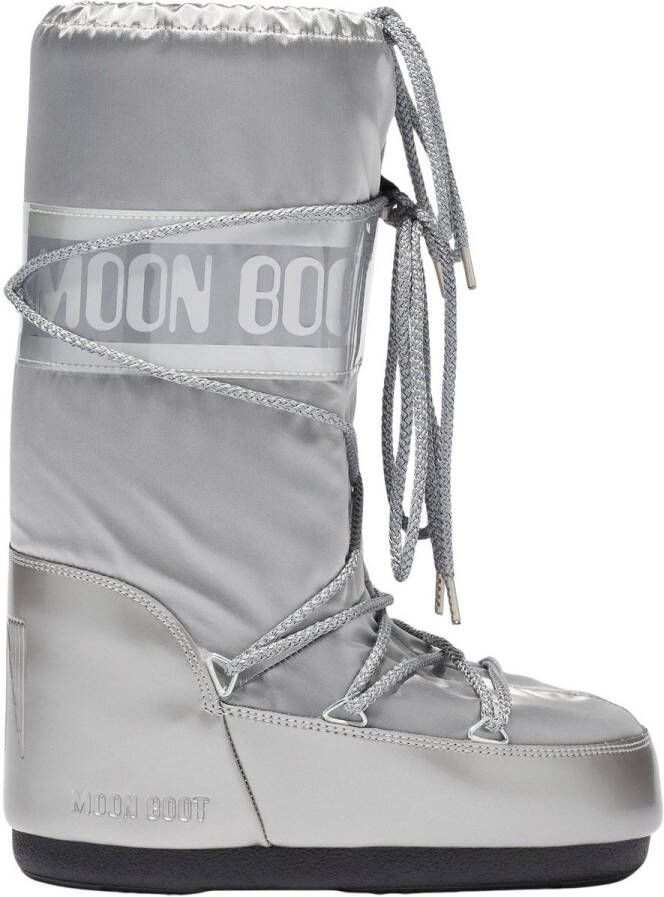 Moon boot Zilveren sneeuwlaarzen met PVC-afwerking Gray Dames