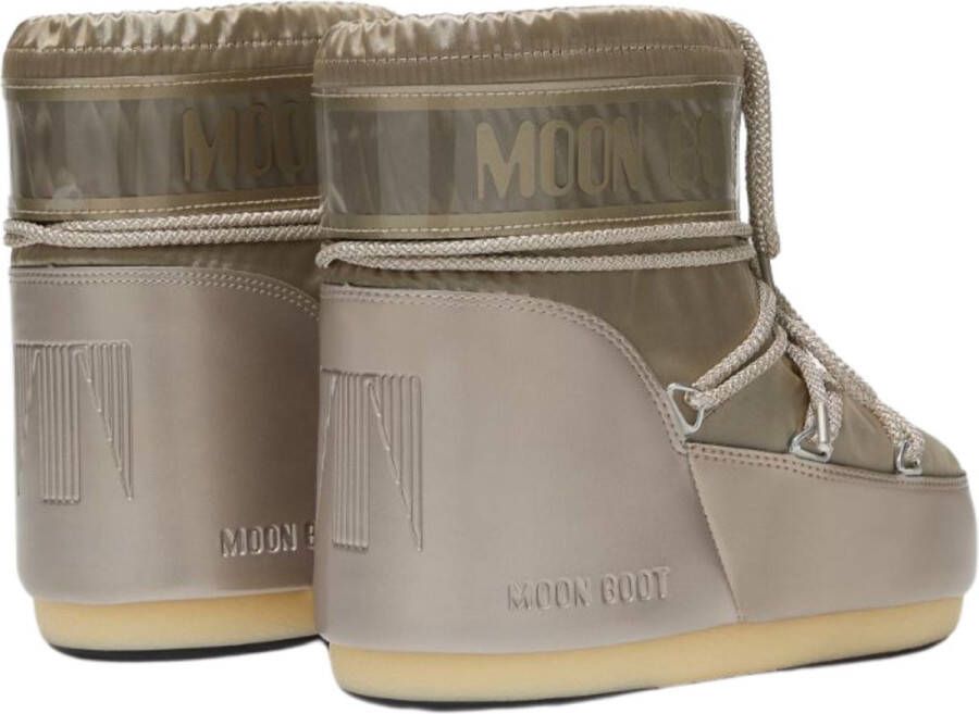 MOON BOOT Snowboots Dames Icon Low Glance Maat: 36 38 Materiaal: Textiel Kleur: Taupe