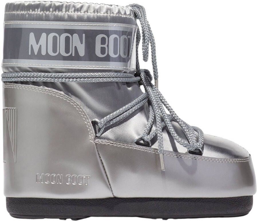 Moon boot Icon Low Glance snowboot met waterafstotende coating en metallic finish