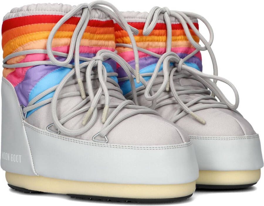 MOON BOOT Snowboots Dames Icon Low Rainbow Maat: 36 Materiaal: Textiel Kleur: Multi