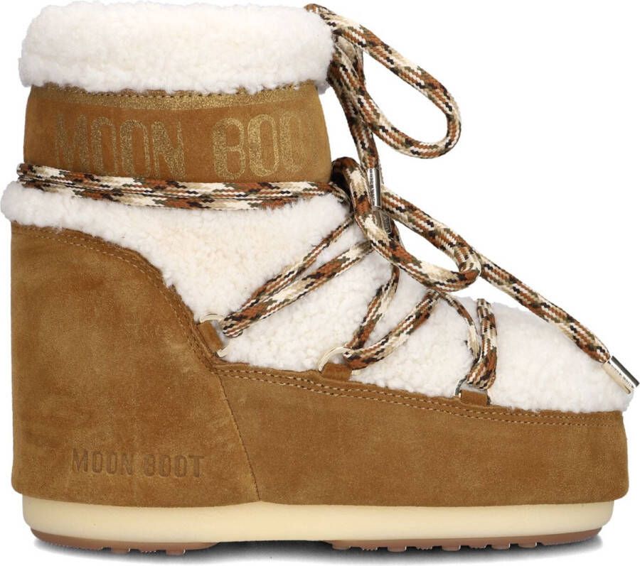 MOON BOOT Snowboots Dames Icon Low Shearling Maat: 36 38 Materiaal: Suède Kleur: Bruin