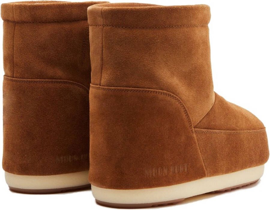 Moon boot Minimalistische Leren Laars Bruin Suède Instapmodel Brown Dames